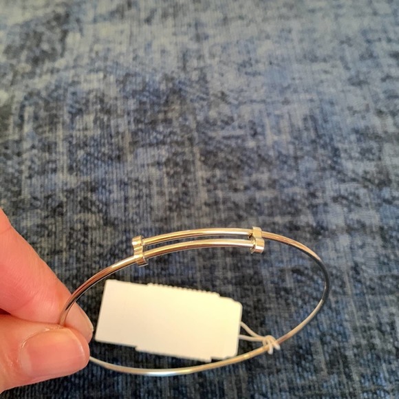 New ADORNIA Bangle Bracelet with Overlapping Design. - Picture 3 of 4